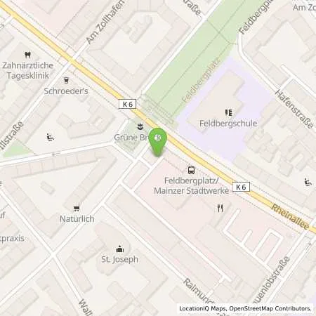 Standortübersicht der Tankstelle Mainzer Stadtwerke AG in 55118 Mainz