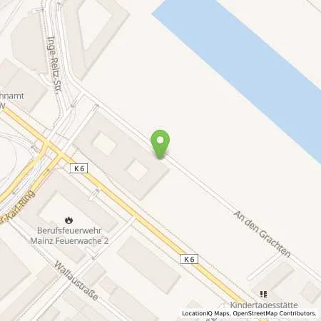 Standortübersicht der Tankstelle Mainzer Stadtwerke AG in 55118 Mainz