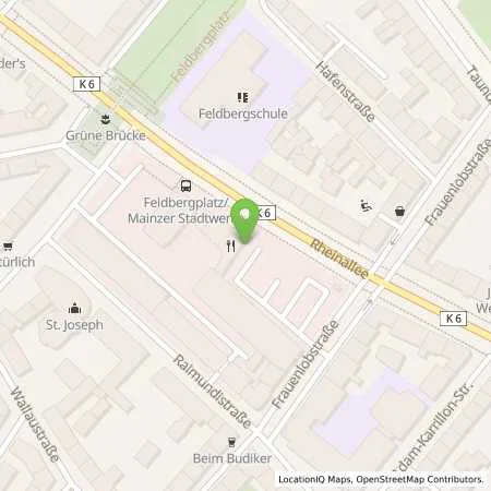 Standortübersicht der Tankstelle Mainzer Stadtwerke AG in 55118 Mainz