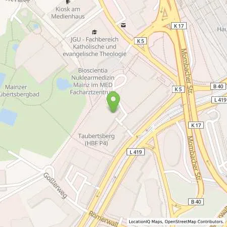 Standortübersicht der Tankstelle Mainzer Stadtwerke AG in 55122 Mainz