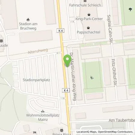 Standortübersicht der Tankstelle Mainzer Stadtwerke AG in 55122 Mainz