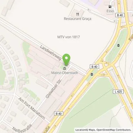 Standortübersicht der Tankstelle Mainzer Stadtwerke AG in 55131 Mainz