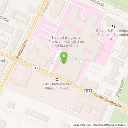 Standortübersicht der Strom (Elektro) Tankstelle: Mainzer Stadtwerke AG in 55131, Mainz