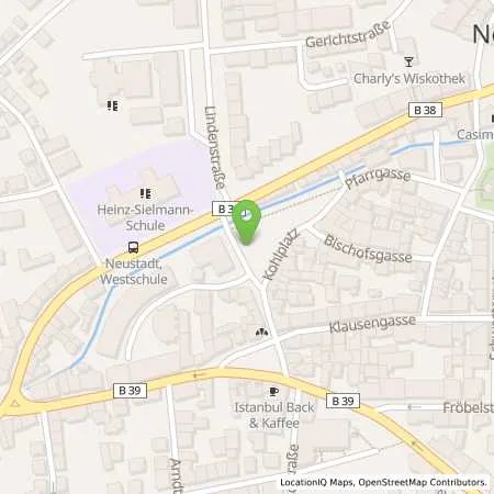 Standortübersicht der Tankstelle Stadtwerke Neustadt an der Weinstraße GmbH in 67433 Neustadt