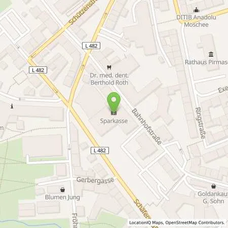 Standortübersicht der Tankstelle Sparkasse Südwestpfalz, Anstalt des öffentlichen Rechts in 66953 Pirmasens