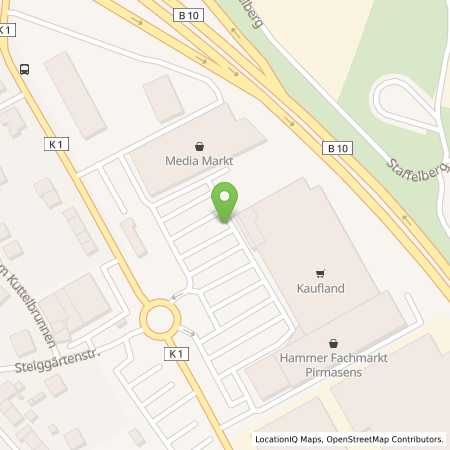 Standortübersicht der Strom (Elektro) Tankstelle: Kaufland Dienstleistung GmbH & Co. KG in 66954, Pirmasens