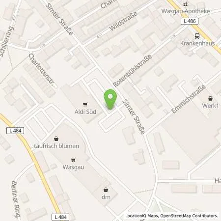 Standortübersicht der Tankstelle ALDI SÜD in 66955 Pirmasens