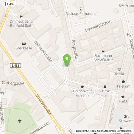 Standortübersicht der Tankstelle Stadtwerke Pirmasens Versorgungs GmbH in 66955 Pirmasens