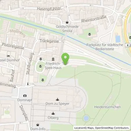 Standortübersicht der Tankstelle Stadtwerke Speyer GmbH in 67346 Speyer