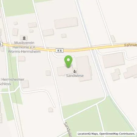 Standortübersicht der Tankstelle Schäfer - Sandwiese - Einzelunternehmen in 67550 Worms