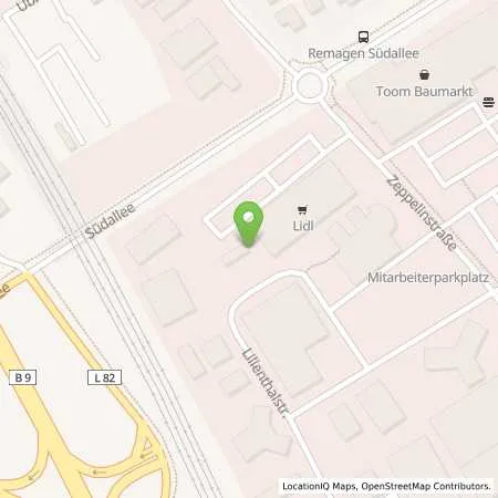 Standortübersicht der Tankstelle Lidl Dienstleistung GmbH & Co. KG in 53424 Remagen