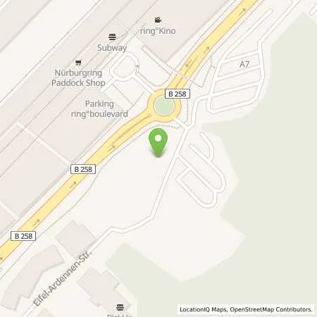 Standortübersicht der Tankstelle innogy eMobility Solutions GmbH in 53520 Nürburg