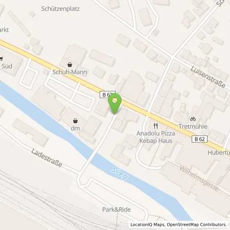 Standortübersicht der Tankstelle innogy eMobility Solutions GmbH in 57518 Betzdorf