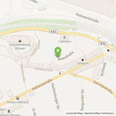 Standortübersicht der Tankstelle Stadtwerke Wissen GmbH in 57537 Wissen