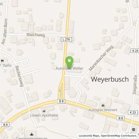 Standortübersicht der Tankstelle Autohaus Weller in 57635 Weyerbusch