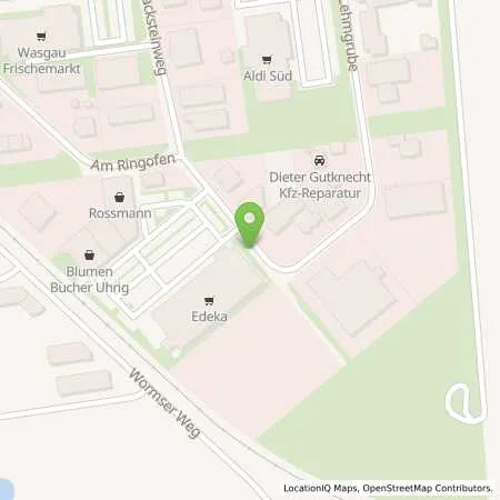 Standortübersicht der Tankstelle EWR AG in 67574 Osthofen