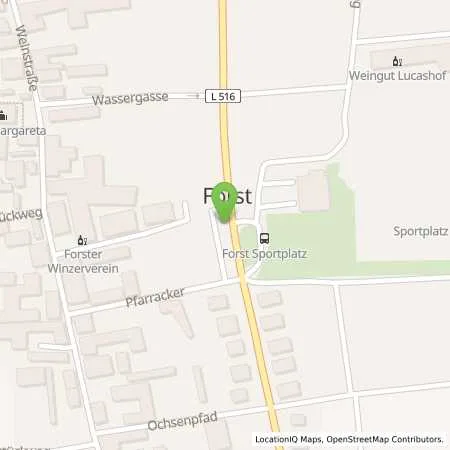 Standortübersicht der Tankstelle Pfalzwerke AG in 67152 Forst an der Weinstraße