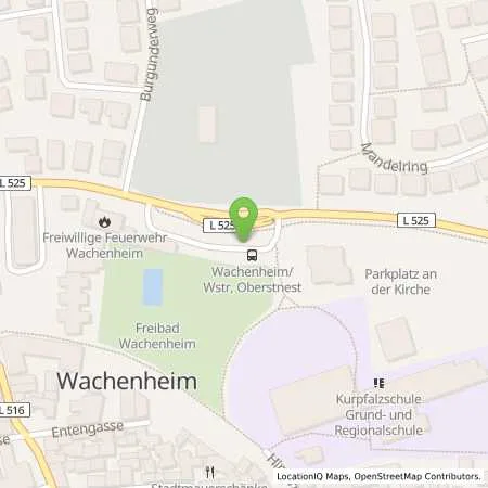 Standortübersicht der Tankstelle Stadt Wachenheim -Eigenbetrieb Stadtwerke- in 67157 Wachenheim