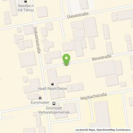 Standortübersicht der Tankstelle Klaus Scheller GmbH in 67269 Grünstadt