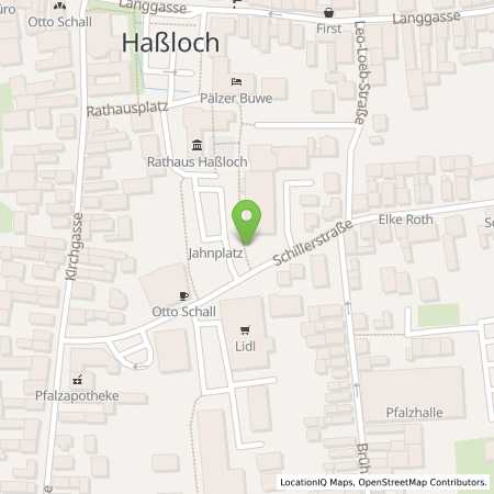 Standortübersicht der Strom (Elektro) Tankstelle: Gemeindewerke Haßloch GmbH in 67454, Haloch