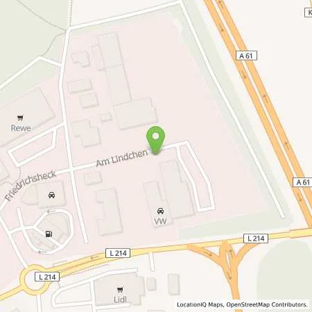 Standortübersicht der Tankstelle Autohaus Hans-Georg Mecking GmbH & Co. KG in 55442 Stromberg