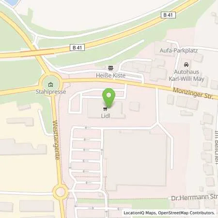 Standortübersicht der Tankstelle Lidl Dienstleistung GmbH & Co. KG in 55566 Bad Sobernheim