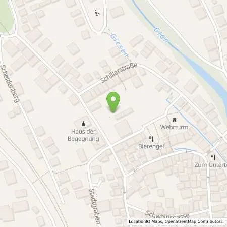 Standortübersicht der Tankstelle innogy eMobility Solutions GmbH in 55590 Meisenheim