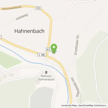 Standortübersicht der Tankstelle innogy SE in 55606 Hahnenbach