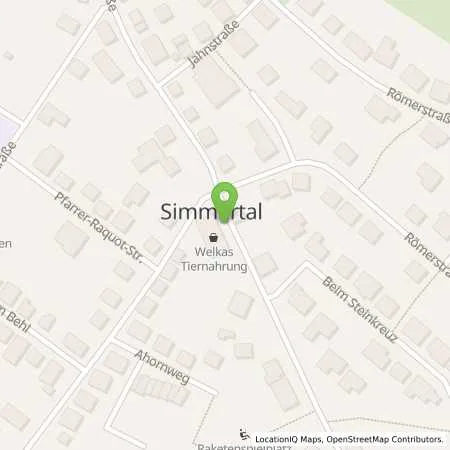 Standortübersicht der Tankstelle innogy SE in 55618 Simmertal