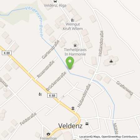 Standortübersicht der Strom (Elektro) Tankstelle: innogy SE in 54472, Veldenz