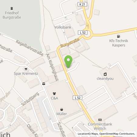 Standortübersicht der Strom (Elektro) Tankstelle: innogy SE in 54516, Wittlich
