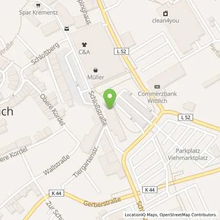 Standortübersicht der Tankstelle innogy eMobility Solutions GmbH in 54516 Wittlich