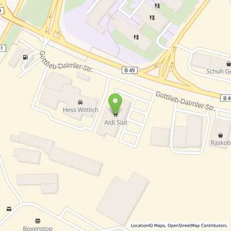 Standortübersicht der Tankstelle ALDI SÜD in 54516 Wittlich