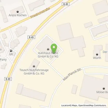 Standortübersicht der Tankstelle Autohaus Kainz GmbH & Co. KG in 54516 Wittlich