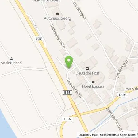 Standortübersicht der Tankstelle innogy SE in 56850 Enkirch