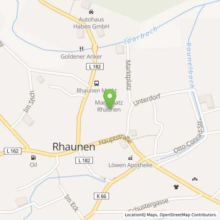 Standortübersicht der Strom (Elektro) Tankstelle: OIE AG in 55624, Rhaunen