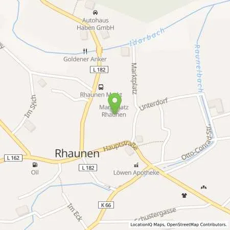 Standortübersicht der Tankstelle OIE AG in 55624 Rhaunen