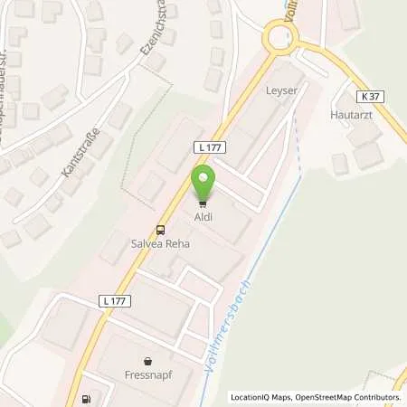 Standortübersicht der Tankstelle ALDI SÜD in 55743 Idar-Oberstein