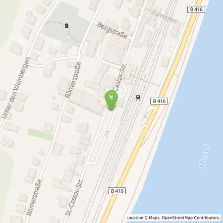 Standortübersicht der Tankstelle innogy SE in 56253 Treis-Karden