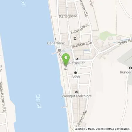 Standortübersicht der Tankstelle innogy SE in 56856 Zell (Mosel)