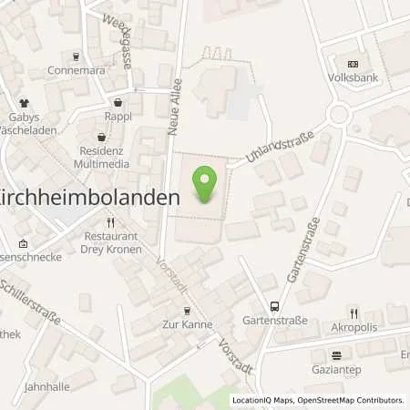 Standortübersicht der Tankstelle e-rp GmbH in 67292 Kirchheimbolanden