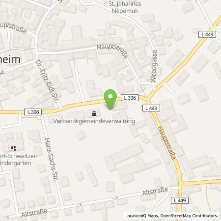 Standortübersicht der Tankstelle Pfalzwerke AG in 67307 Göllheim