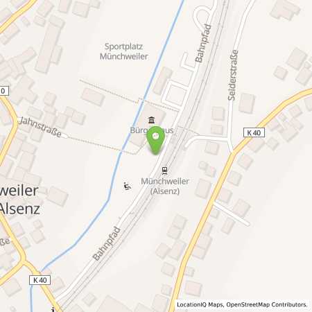 Standortübersicht der Strom (Elektro) Tankstelle: Pfalzwerke AG in 67728, Mnchweiler Alsenz
