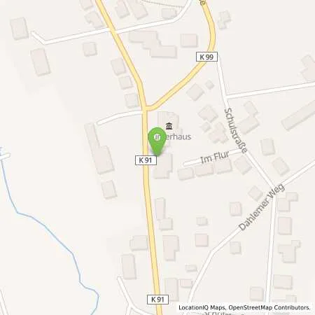 Standortübersicht der Tankstelle innogy SE in 54529 Spangdahlem