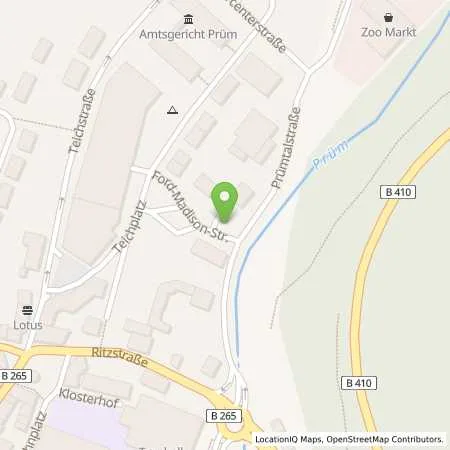 Standortübersicht der Tankstelle innogy SE in 54595 Prüm