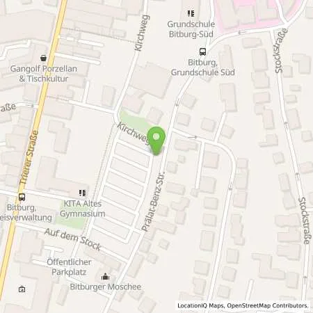 Standortübersicht der Tankstelle innogy SE in 54634 Bitburg