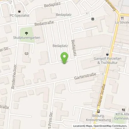 Standortübersicht der Tankstelle innogy eMobility Solutions GmbH in 54634 Bitburg