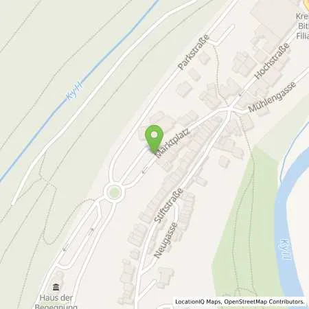 Standortübersicht der Tankstelle innogy SE in 54655 Kyllburg