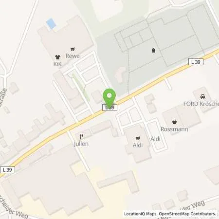 Standortübersicht der Tankstelle innogy eMobility Solutions GmbH in 54662 Speicher