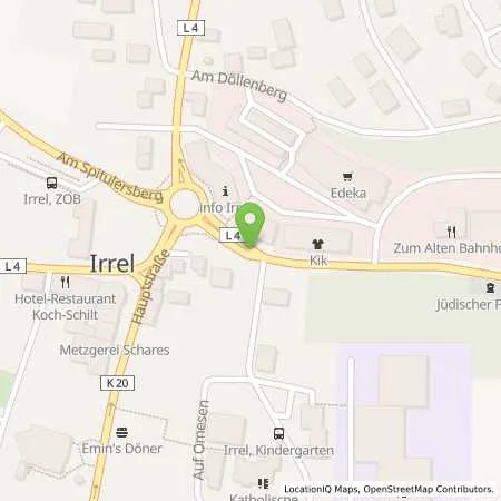 Standortübersicht der Tankstelle innogy eMobility Solutions GmbH in 54666 Irrel